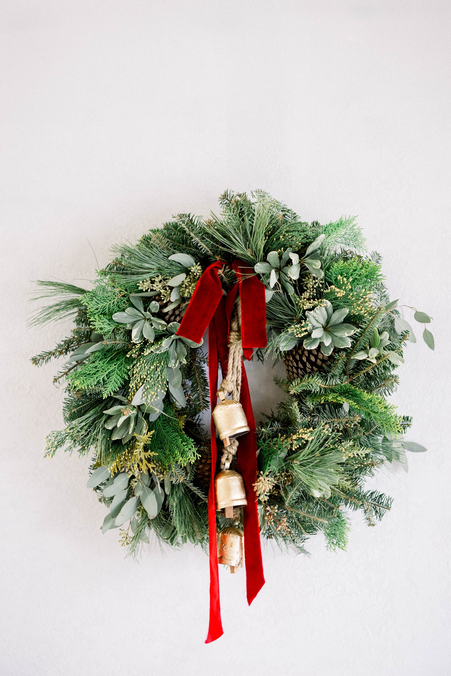 Bells & Bow Wreath