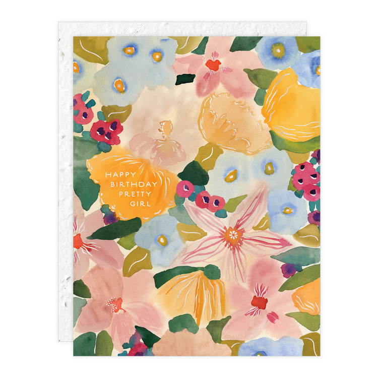 Pretty Girl Birthday Card