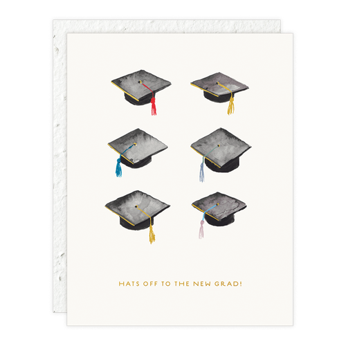 Hats Off Graduation Card