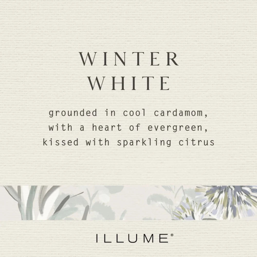 Illume Winter White Glass Candle