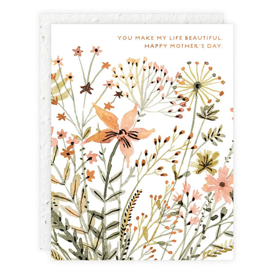 Wildflower Mother's Day Card