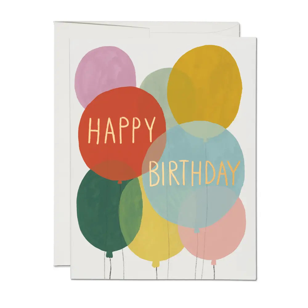 Balloons Birthday Card