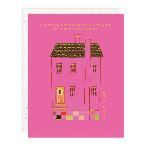 Pink House New Home Card