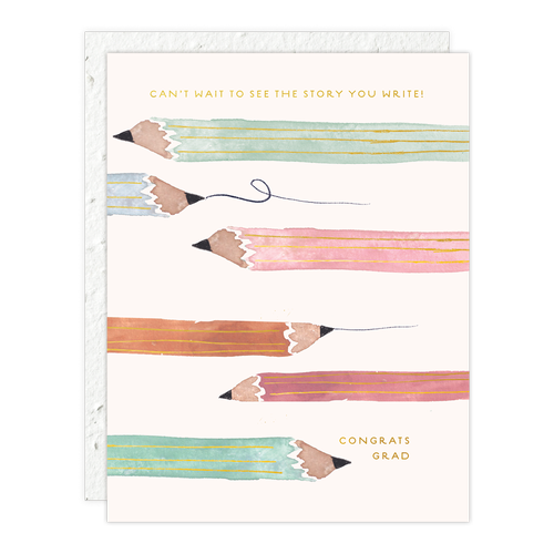 Pencils Graduation Card