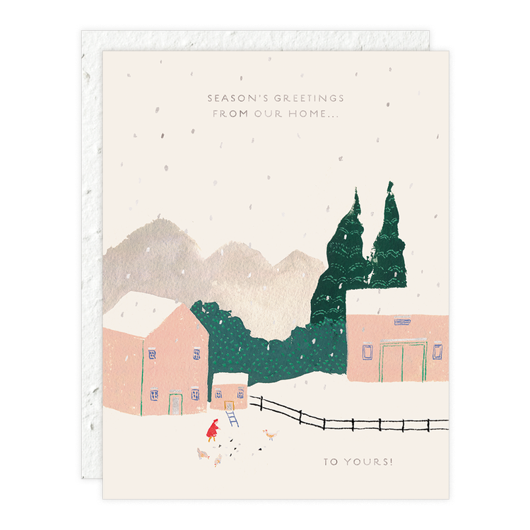 Snow Chickens Holiday Card