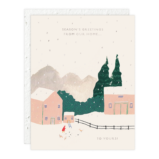 Snow Chickens Holiday Card
