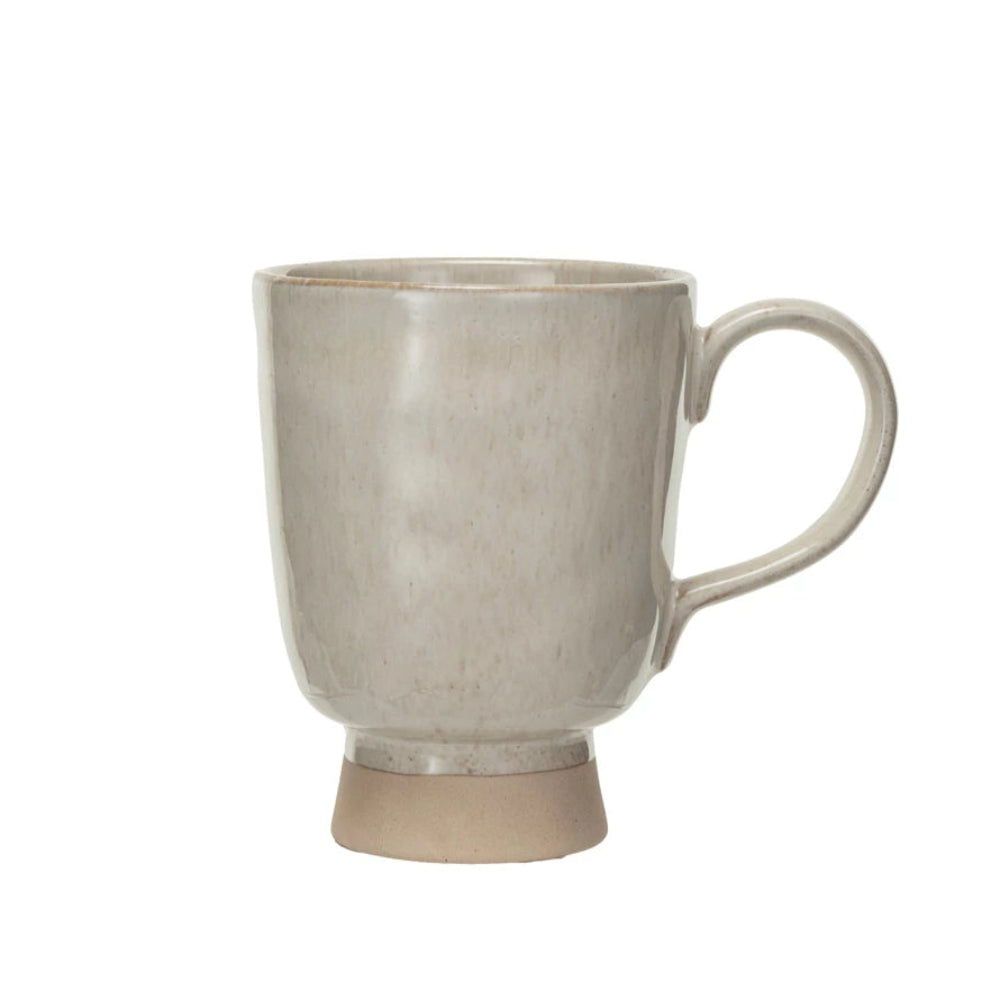 Stoneware Footed Mug