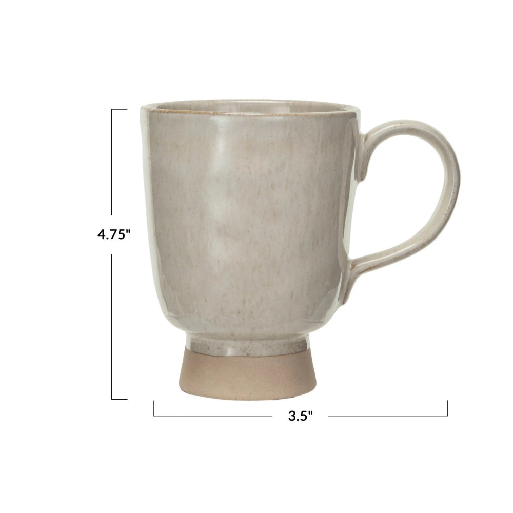 Stoneware Footed Mug