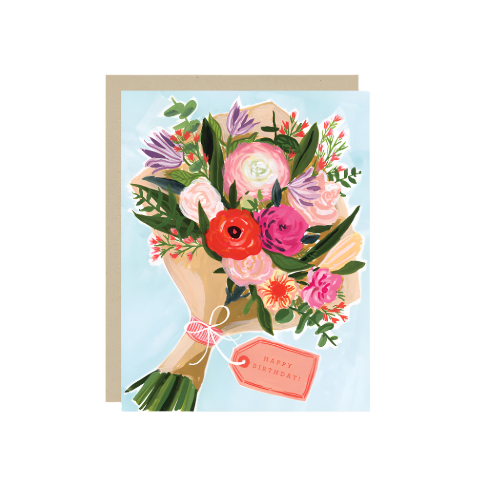 Bouquet Birthday Card