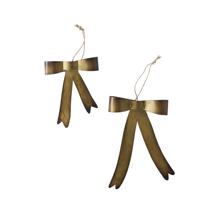 Brass Bow Ornament