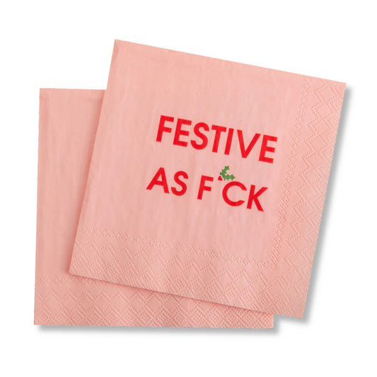 Festive As F*** Napkins