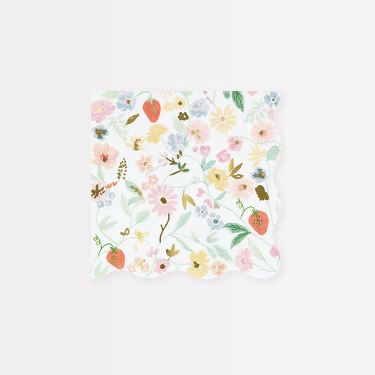 Elegant Floral Napkins