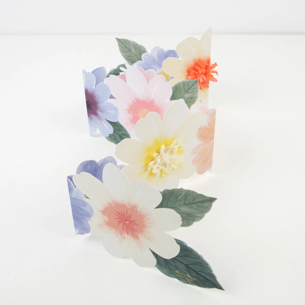 Flower Concertina Birthday Card