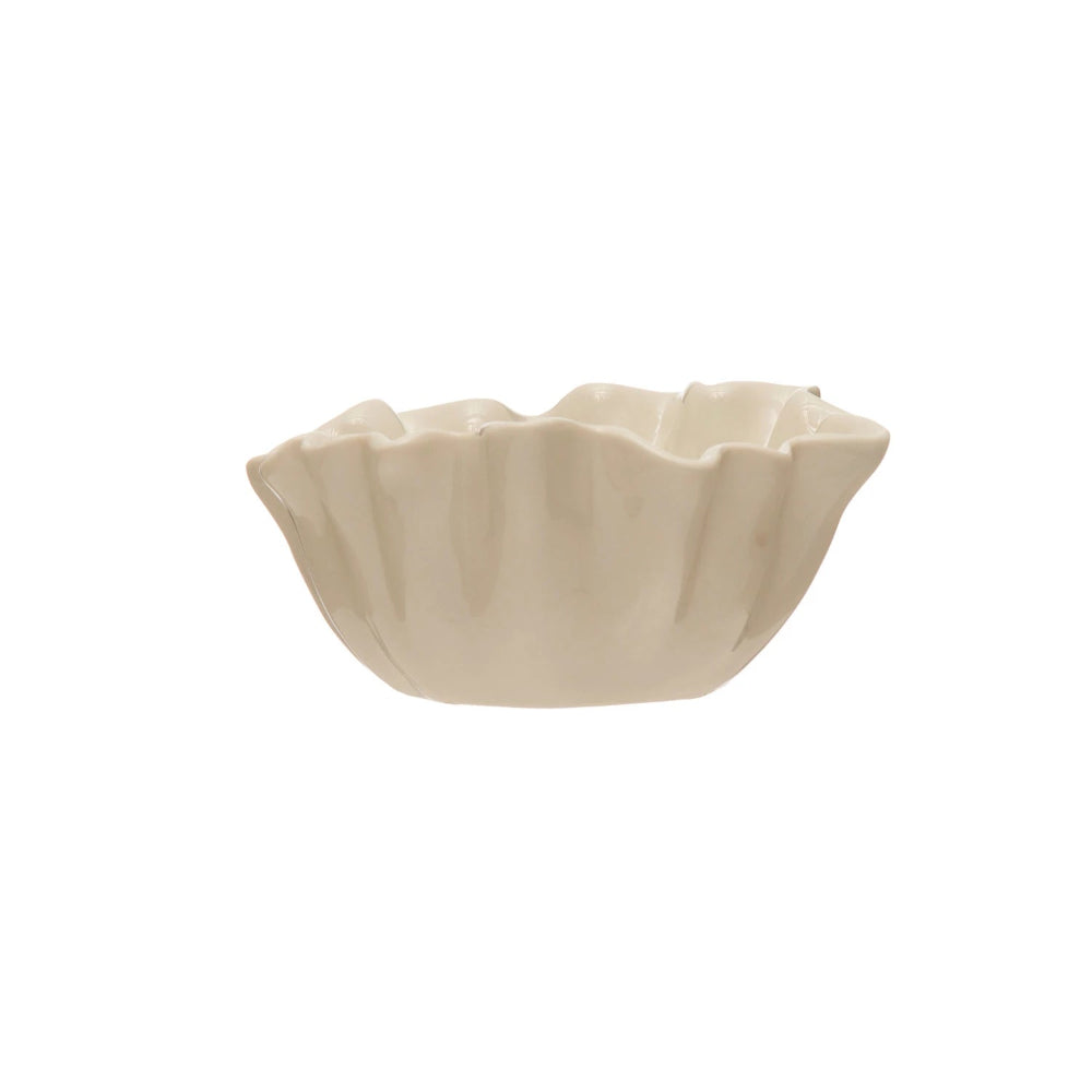 Stoneware Fluted Bowl