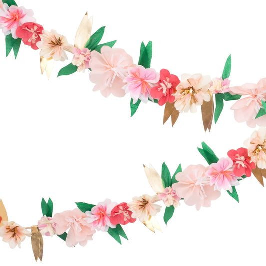 Rose Blossom Paper Garland