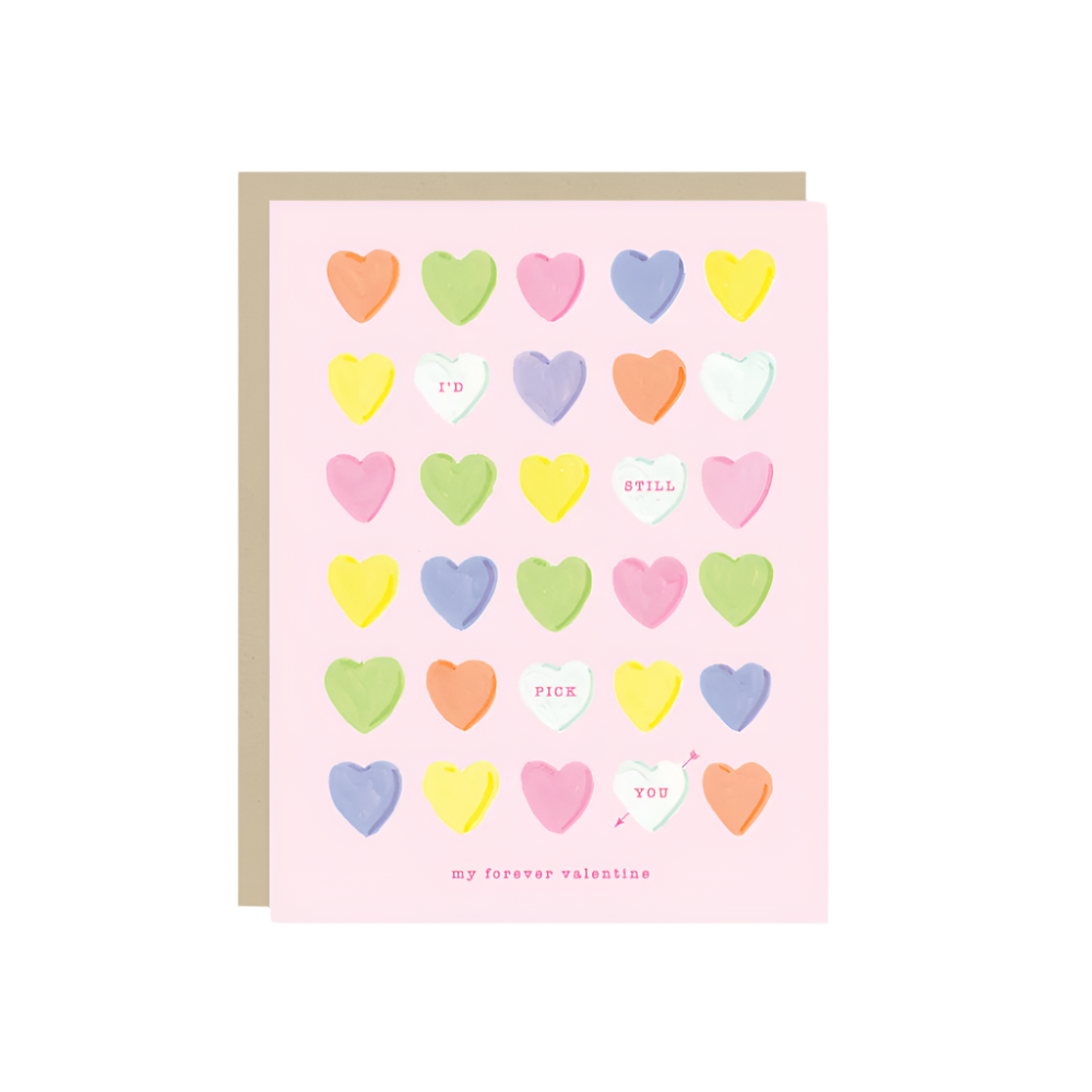 Conversation Hearts Valentine's Day Card