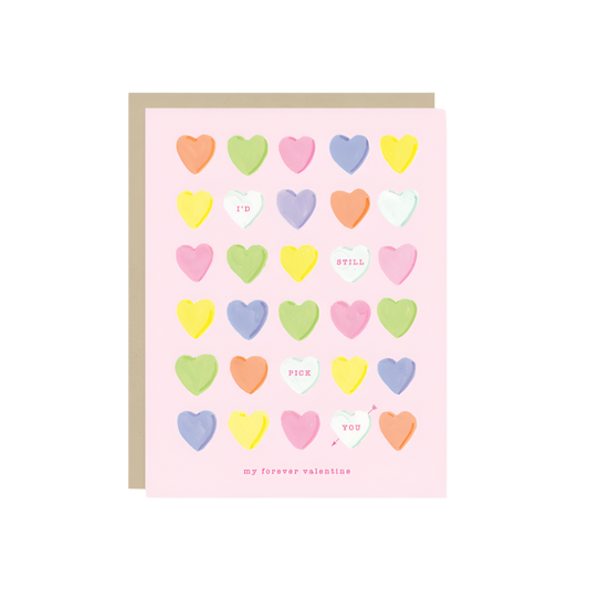 Conversation Hearts Valentine's Day Card