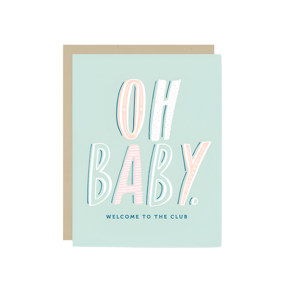 Welcome To The Club New Baby Card