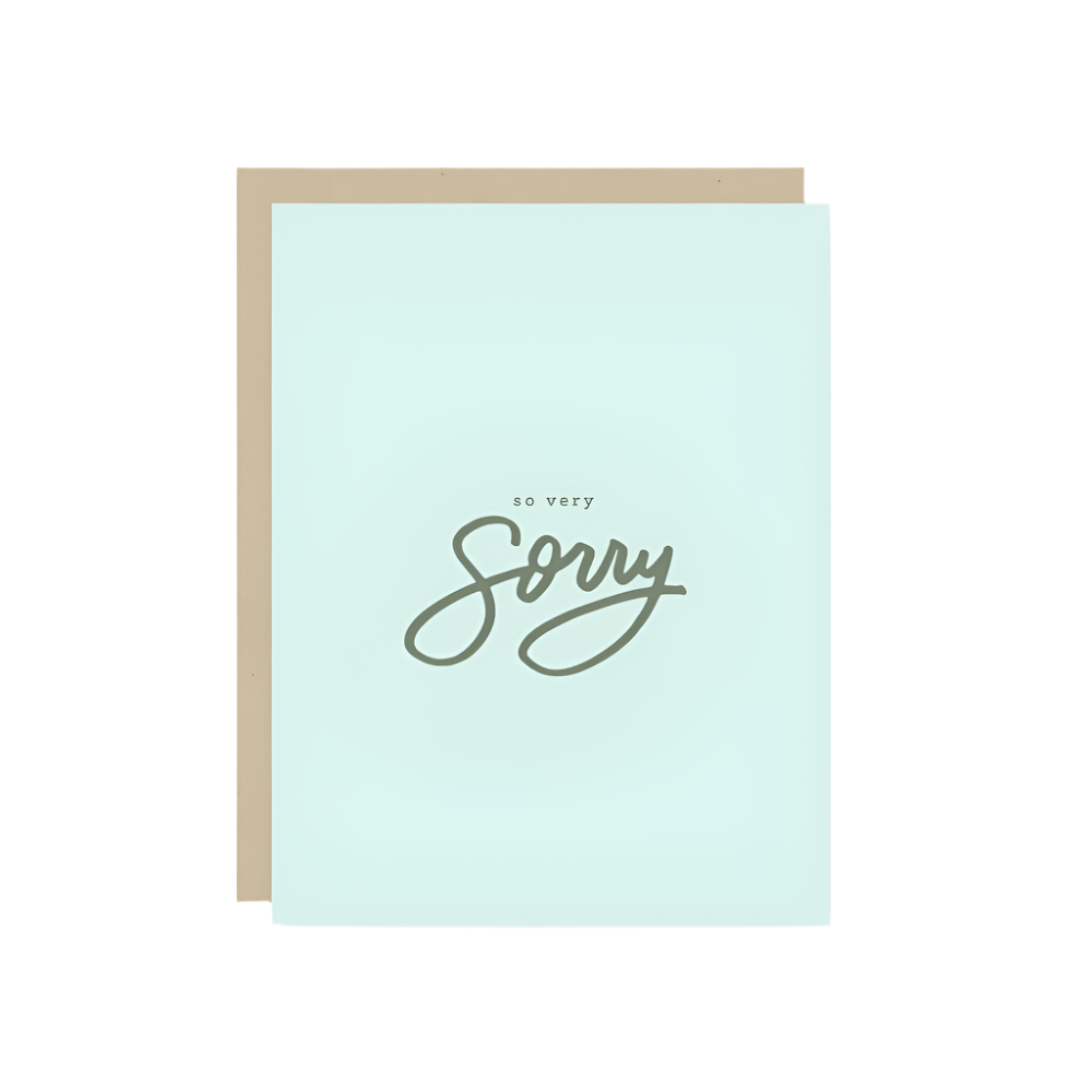 So Very Sorry Sympathy/Apology Card