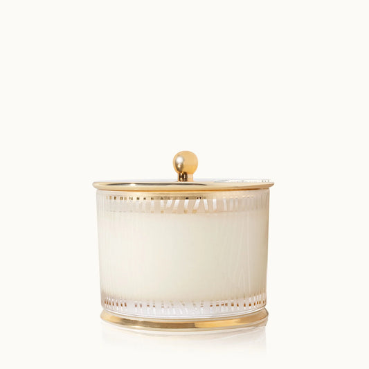 Thymes Frasier Fir Frosted Glass Candle