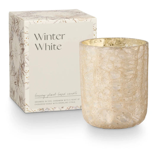 Illume Winter White Glass Candle